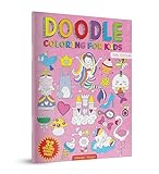Doodle Coloring For Kids: Pink Edition