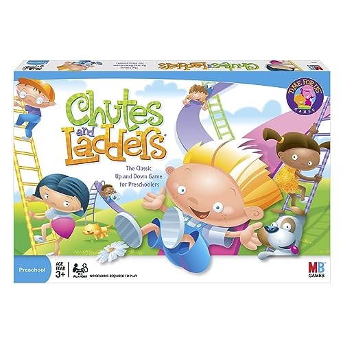 Hasbro Gaming Chutes and Ladders Board Game | 2 to 4 Players | Back to School Gifts for Kids | Preschool Classroom Games | Ages 3+ (Amazon Exclusive)