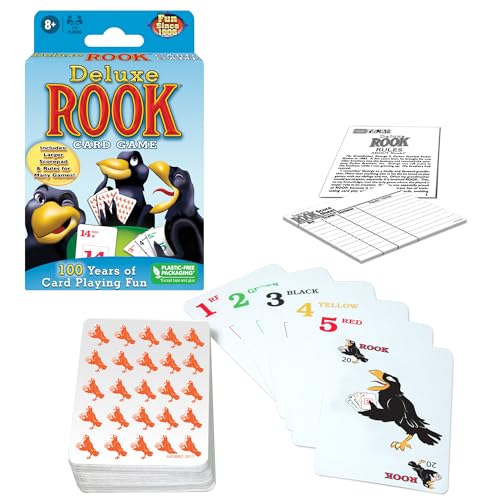 Winning Moves Deluxe Rook, Popular Card Game for Over 100 Years, for 2 to 6 Players, Ages 8+