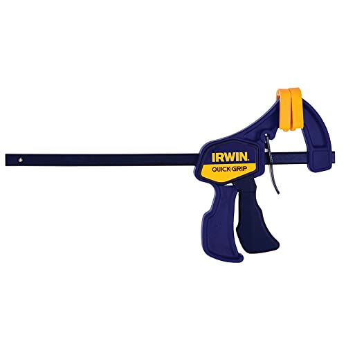Irwin Quick-Grip Medium One-Handed Bar Clamps 4-Pack Set (Two 6-Inch & Two 12-Inch)