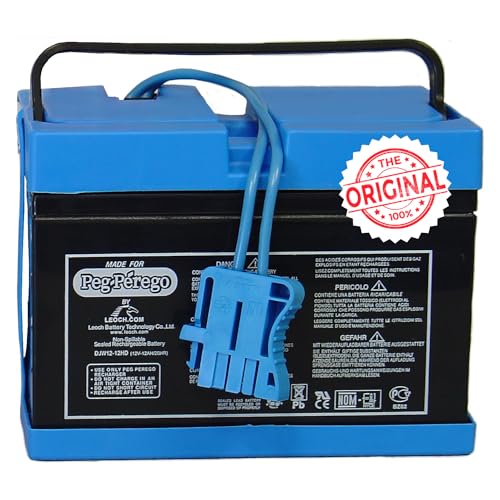 Peg Perego Official 12 Volt Replacement Battery for Ride on Toys. All Season Performance. Works with John Deere, Polaris, and Case IH licensed Peg Perego Ride on Toys