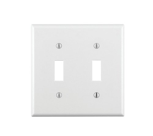 Leviton Double Toggle Switch, Standard Size, 88009, White