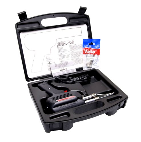 Weller 260 Watt &amp; 200W Professional Soldering Gun Kit with Three Tips and Solder in Carrying Case | D550PKWEP 926LE