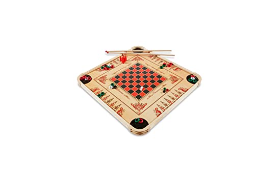Carrom Board Game Set — Large Board Games for Adults & Children — Over 85 Board Games for Family Game Night — All in One Board Game Set