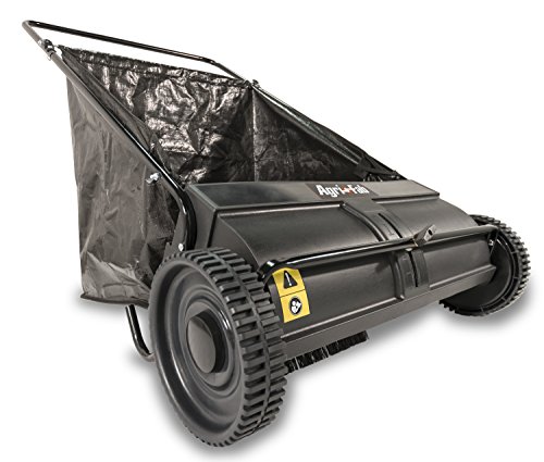 Agri Fab 26 In Push Lawn Sweeper With 7 Cu Ft Hopper Bag Adjustable
