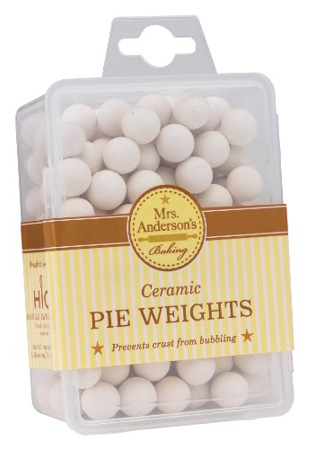 Mrs. Anderson's Baking Pie Weights | Natural Ceramic Stoneware Beads for Blind Baking | Heat-Safe, Food-Safe, Easy to Use | Prevents Shrinking, Puffing, Bubbling | Individual Weighted Balls