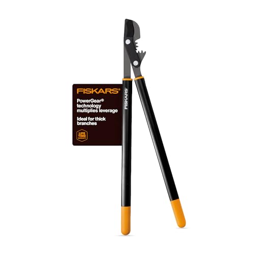 Fiskars 32" PowerGear Bypass Loppers, Patented Mechanism Mul