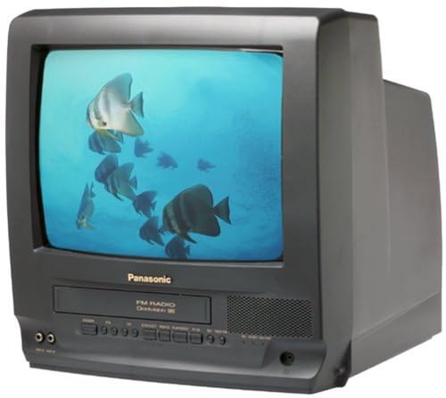 Panasonic PV-C1320 13" TV/VCR Combo (Black), 2018