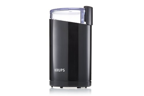 KRUPS Precision Electric Coffee Grinders: 3 oz Capacity, 200W Motor, Stainless Steel Blades for Uniform Grinding of Coffee Beans, Herbs, Nuts, and Spice Grinder (Black)