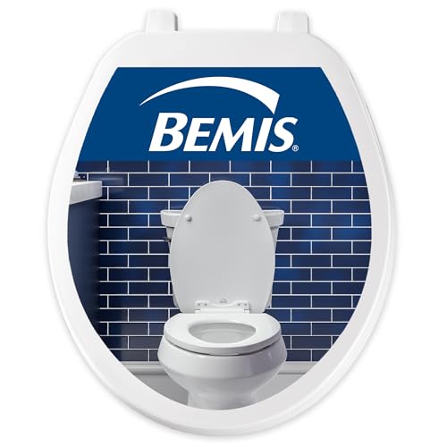 Bemis 70 Durable Plastic Toilet Seat, Round, White