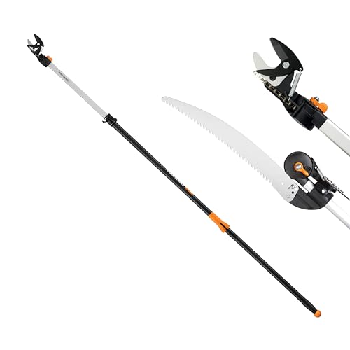 Fiskars 7.9 to 12 Foot Extendable Pole Pruner and Saw