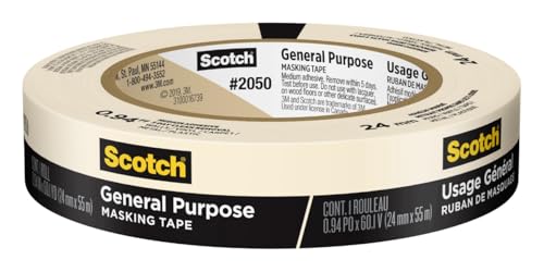 Scotch Greener Masking Tape, 0.94 in x 60 Yard, 2050, 1 roll