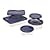 Pyrex 6021224 Storage 10-Piece Set, Clear with Blue Lids