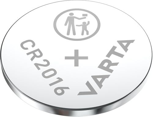 (-42%) VARTA Batterien Knopfzelle CR2016, 1 Stück, Lithium Coin, 3V, kindersichere Verpackung, für elektronische Kleingeräte - Autoschlüssel, Fernbedienungen, Waagen