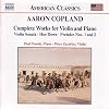 Complete works for violin and piano : Violin sonata ; Hoe down ; Preludes nos. 1 and 2