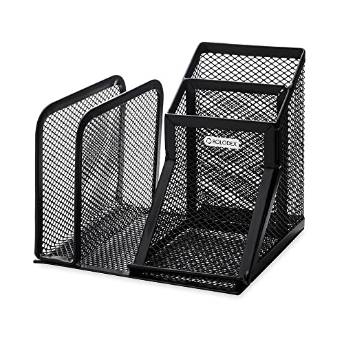 Rolodex Mesh Collection Desk Organizer Black 22171