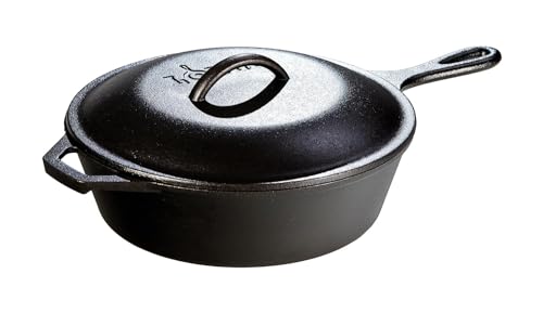 Lodge Cast Iron Dutch Oven with Lid, 5 Quart