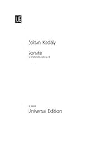 Universal Edition Kodaly Zoltan Sonate Fr Violoncello Solo Op8 Partition Classique Cordes Violoncelle