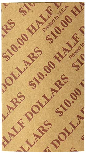 PM Company 128 Pcs Preformed Coin Wrappers Rolls — Assorted Heavy Duty Rolls Wrappers for Quarters, Pennies, Nickels, and Dimes
