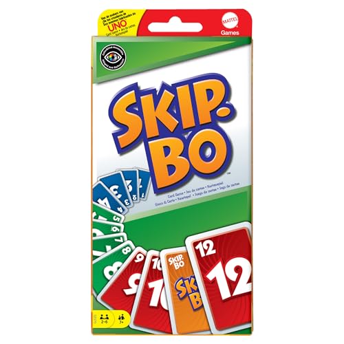 Mattel Games, Skip-BO Card Games for Ages +7, Card sequencying Family Game from UNO Creators, 52370PlayMonster Five Cro