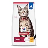 Hill's Science Diet Adult 1-6 Dry Cat Food, Chicken, 4 lb. Bag