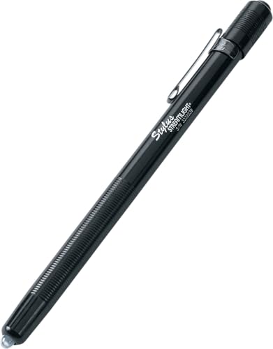 Streamlight 65018 Stylus 11-Lumen White LED Pen Light with 3 AAAA Alkaline Batteries, Black