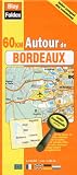 Carte Routire 60 Km Autour De Bordeaux Avec Index Complet Des Communes Et Lgende En 4 Langues