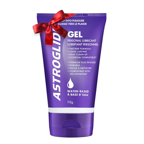 Astroglide Water Based Lube (4oz), Ultra Gentle Gel Personal Lubricant for Vaginal and Anal Sex, Stays Put with No Drip, Sex Lube, Long-Lasting for Men, Women and Couples, Safe for Toys