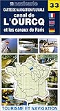Carte De Navigation Fluviale Canal De Lourcq Et Les Canaux De Paris