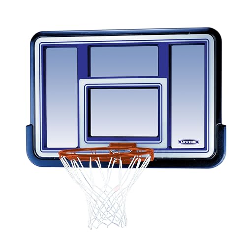 Lifetime 73650 44 Inch Polycarbonate Shatterproof Backboard and Rim Combo, Mounting Kit Sold Separately