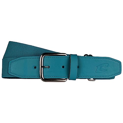 Champro Elastic Baseball Belt with 1.5-Inch Synthetic Tab (Teal, 28-52-Inch)