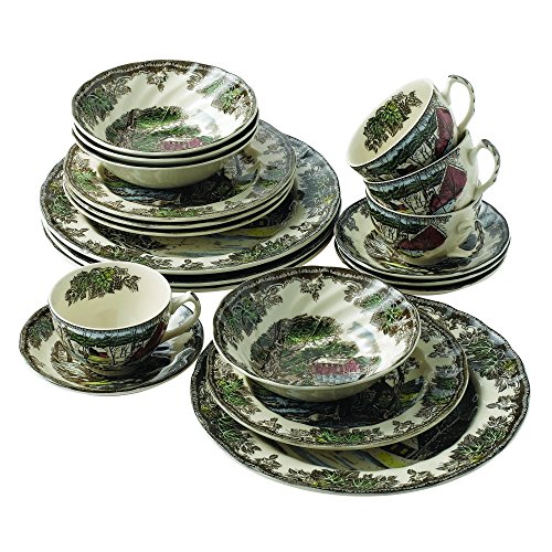 Johnson Brothers Friendly Village 20-Piece Dinnerware Set, Multicolor, 10.5