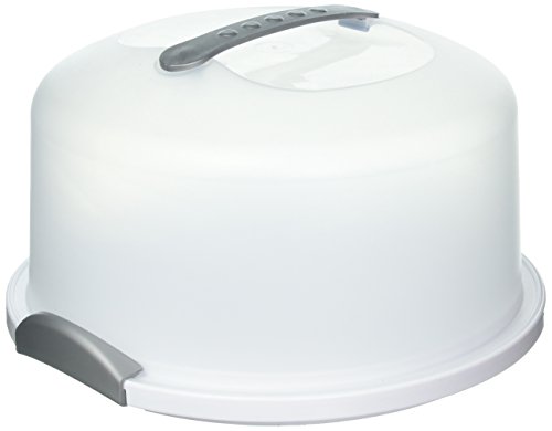 Sterilite Cake Server Circular Serving Container White
