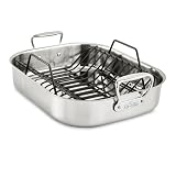 Stainless Steel Roaster with Nonstick Rack (16x13x5") - Image 1