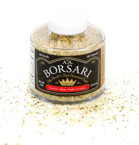 Borsari Original Seasoning Salt - Seasoned Salt Blend - Gourmet Seasonings With Herbs and Spices - All Natural Seasoning Blend for Cooking (Original 4 oz, Pack of 1)