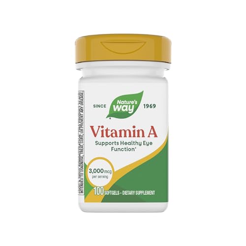 Nature's Way Vitamin A A strong dose of vitamin A for just 6 cents a pill.