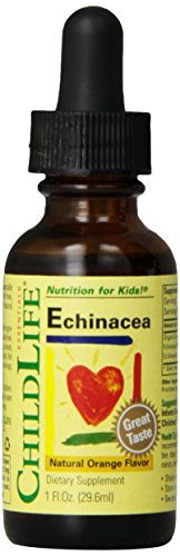 CHILDLIFE ESSENTIALS Echinacea for Kids - Kids Echinacea Drops, Liquid Tincture, Alcohol Free Supplement for Babies, Toddlers, Children - Natural Orange, 1 Fl Oz (Pack of 1)