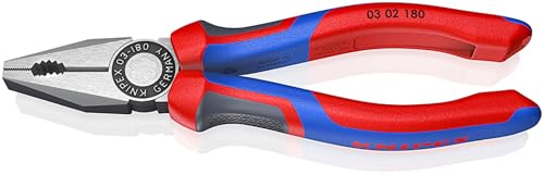 (-22%) KNIPEX Kombizange, 180 mm, greift Flach- und Rundmateralien, 03 02 180