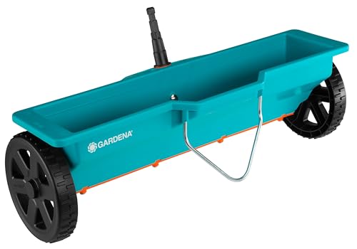 🔥 STARKER PREIS (-43%) Gardena 0420-20 combisystem-Streuwagen: Düngerstreuer mit 40 cm Streubreite und 3 L Fassungsvolumen, für Ausbringung von Streugut, witterungsbeständig und kompatibel mit allen combisystem-Stielen (420-20)
