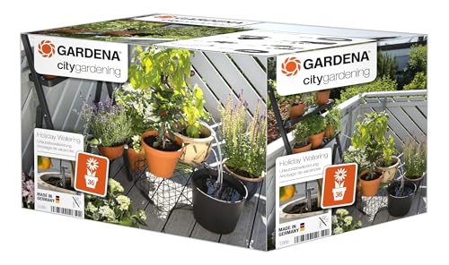 🔥 STARKER PREIS (-61%) Gardena city gardening Urlaubsbewässerung: Pflanzenbewässerungs-Set für drinnen und draußen, individuelle Bewässerung von bis zu 36 Pflanzen (1265-20)