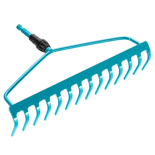 🔥 SELTEN SO GÜNSTIG (-49%) Gardena combisystem-Bügelrechen: Robuste Harke mit 14 Zinken, Gartenzubehör zum Rechen, Arbeitsbreite 36 cm, Doppelbügelkonstruktion für Starke Beanspruchung, passend zu Allen cs-Stielen (3168-20)