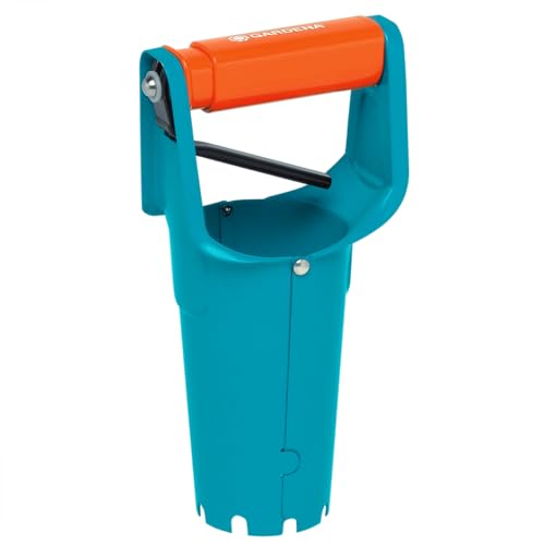 🔥 STARKER PREIS (-49%) Gardena Blumenzwiebelpflanzer: Ideales Gartenzubehör zum Setzen von Blumenzwiebeln, mit Auslöseautomatik und Tiefenskala, Pflanzhilfe aus Qualitätsstahl mit Duroplast-Beschichtung (3412-20)