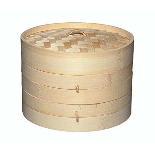 (-16%) KitchenCraft Welt der Aromen Bambus Dampfgarer Korb, 2 Etagen, 20 cm, Beige