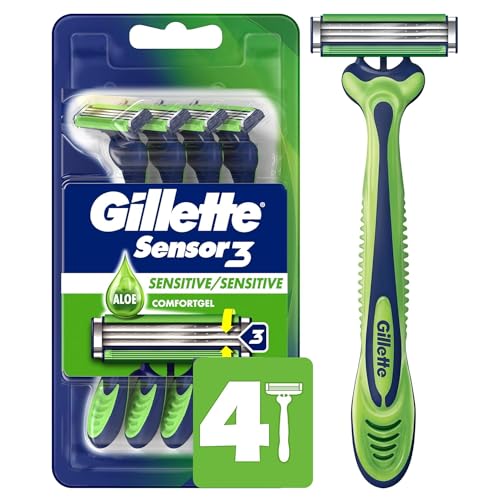 Sensor3 Sensitive Mens Disposable Razor 4 Razors