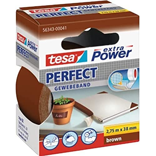 (-31%) tesa extra Power Perfect Gewebeband - Braun - 2,75 m x 38 mm