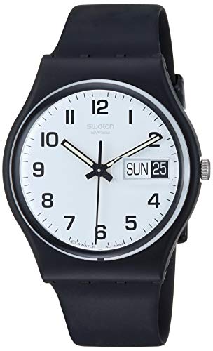 Swatch Unisex White Dial plastic Band Watch - GB743 : Swatch: Amazon.ae: Fashion