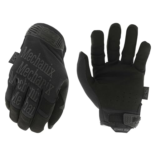 Mechanix Wear: The Original Covert Tactical Work Gloves with Secure Fit, Flexible Grip for Multi-purpose Use, Durable Touchscreen Safety Gloves for Men (Large, Black)