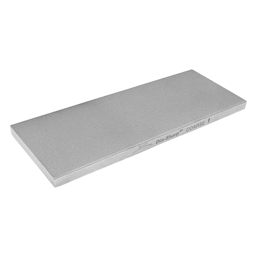 DMT D8C Dia-Sharp Bench Stone, Diamond Knife Sharpener, Coarse (325), Flat Sharpening, Non-Slip Knife Sharpener, Made in the USA, 8" x 3" x 0.38"