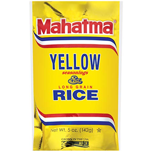 Mahatma Yellow Seasonings & Long Grain Rice, Gluten-Free, Non-GMO, Vegan, 5 oz Bag