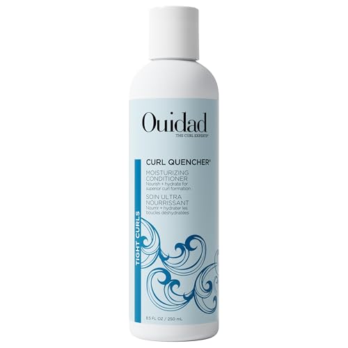 Ouidad Curl Quencher Moisturizing Conditioner - 8.5 fl oz, Curl Defining, Soft, Nourished & Hydrated Curls, Helps Repair Damage, Creamy Detangling Conditioner, For Tight Curls